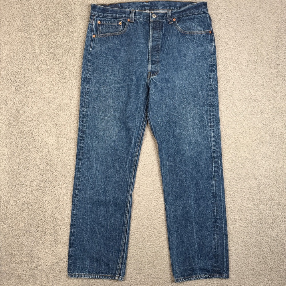 Levis Jeans 501xx Made in USA Mens 38x33 (Fits 36x31) 80s Marble Fade Button Fly